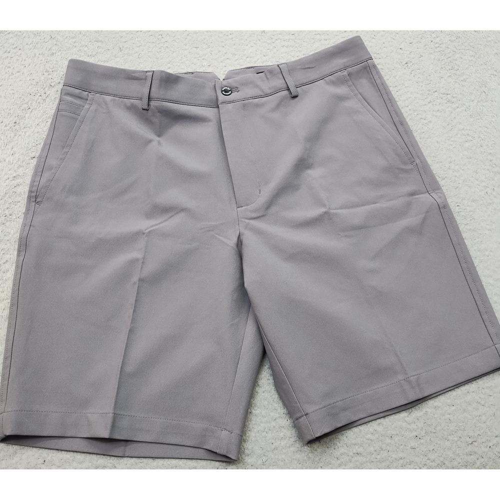 Dunning Golf Shorts Mens 34 Gray Player Fit Woven Performance Stretch D7S23H059